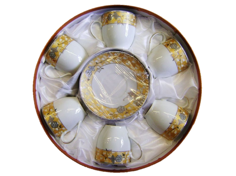 Expresso Coffee Cups & Saucer Set