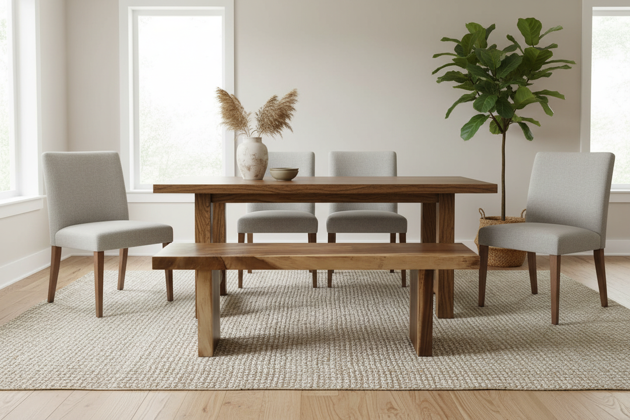 #1 BANCO DE MADERA DE TECA MEUB