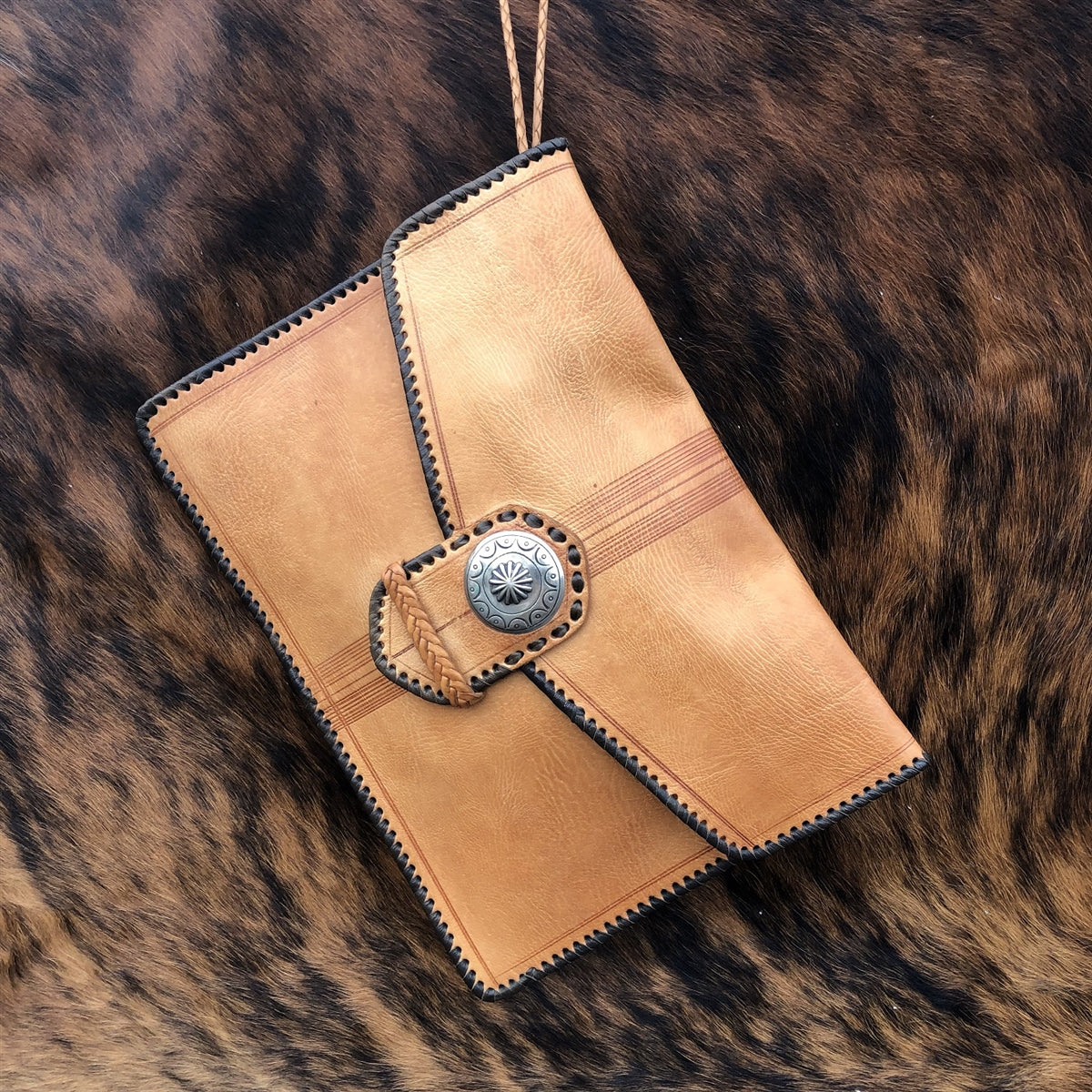 Leather Fold Case-Buckle