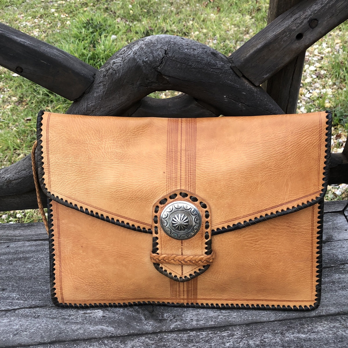 Leather Fold Case-Buckle