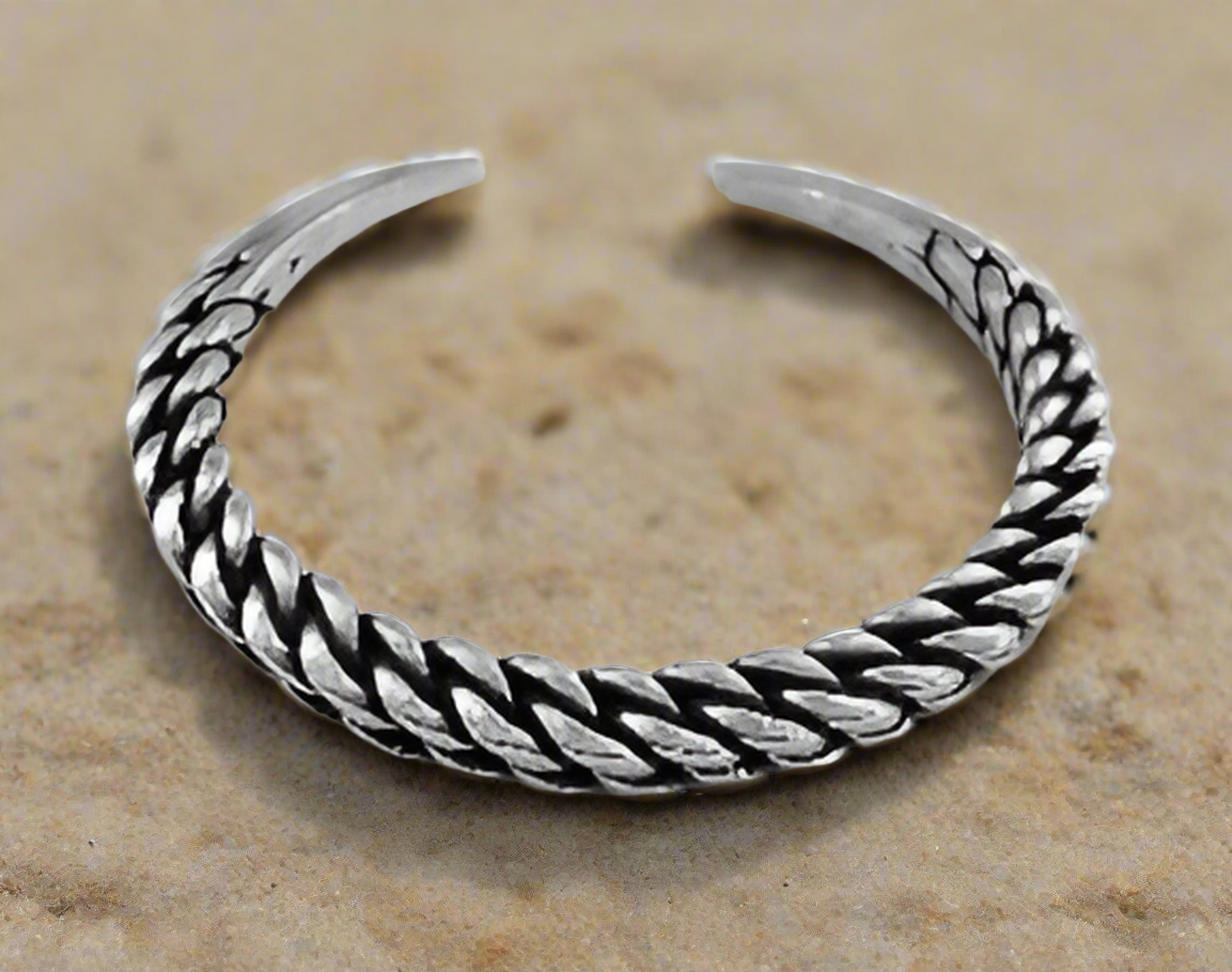 Sterling Silver Snake Design Bracelet