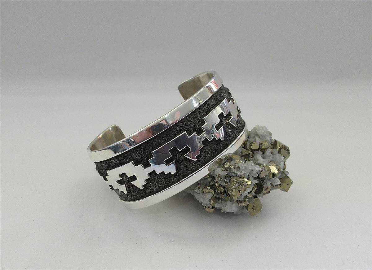 Silver Cuff Native Design