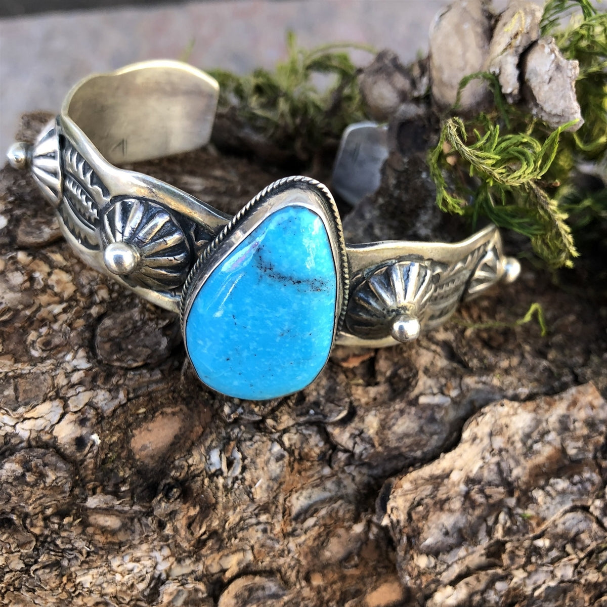 Sterling Silver Turquoise Stone Bracelet