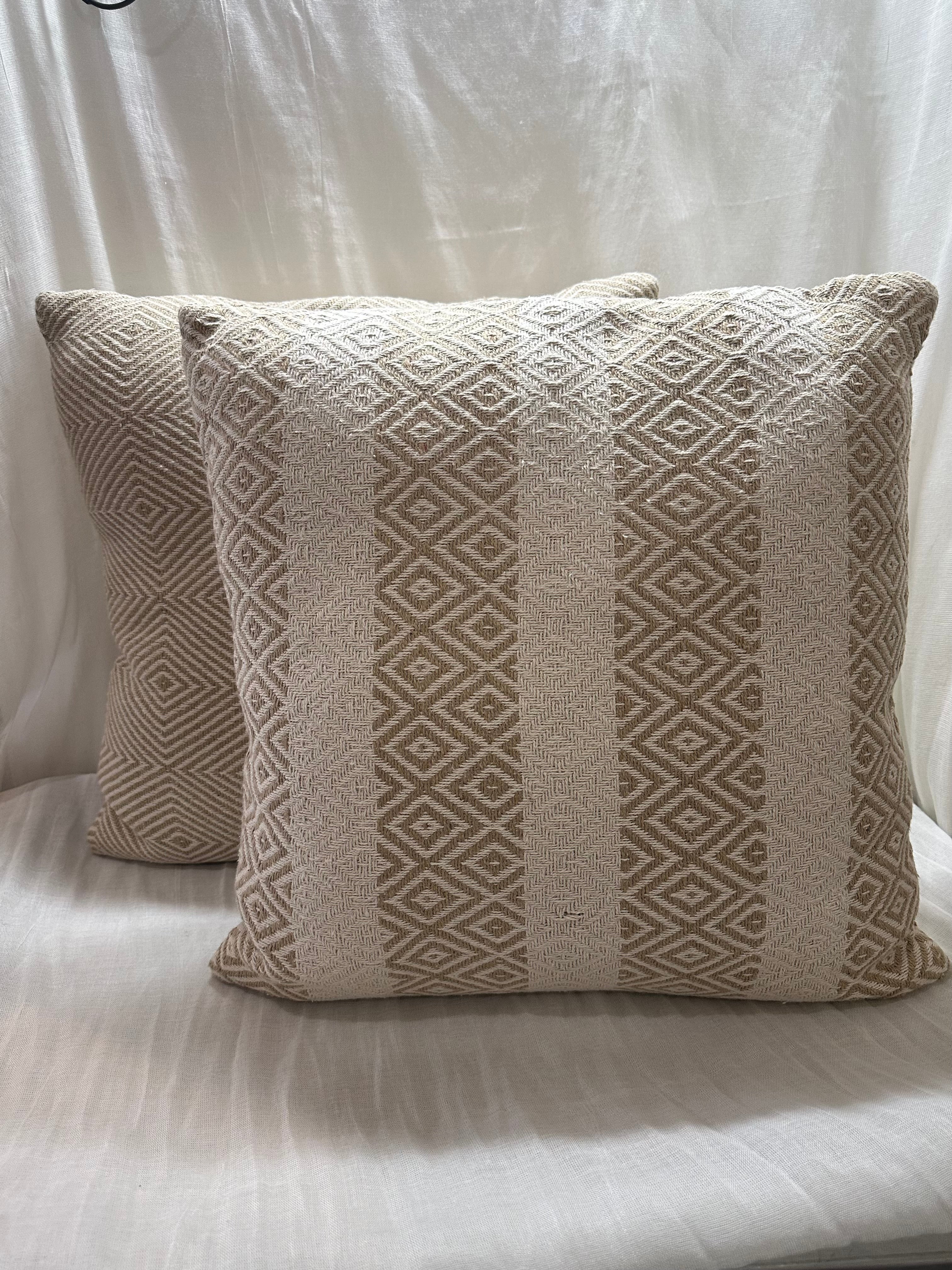Handloom Cotton Throw Pillow