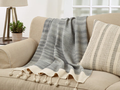Pom Pom Throw Blanket