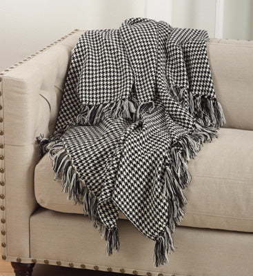 Hounds Tooth Throw Blanket