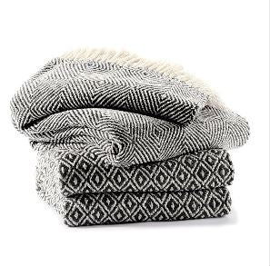 Soft Diamond Weave Throw