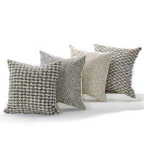 Hand Loom Throw Pillow Blue Mix