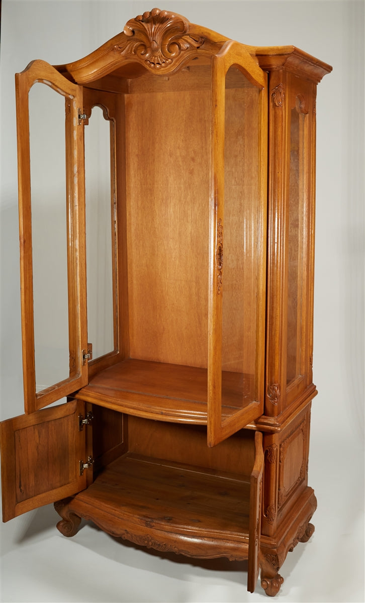 Teak Glass Cabinet & Doors