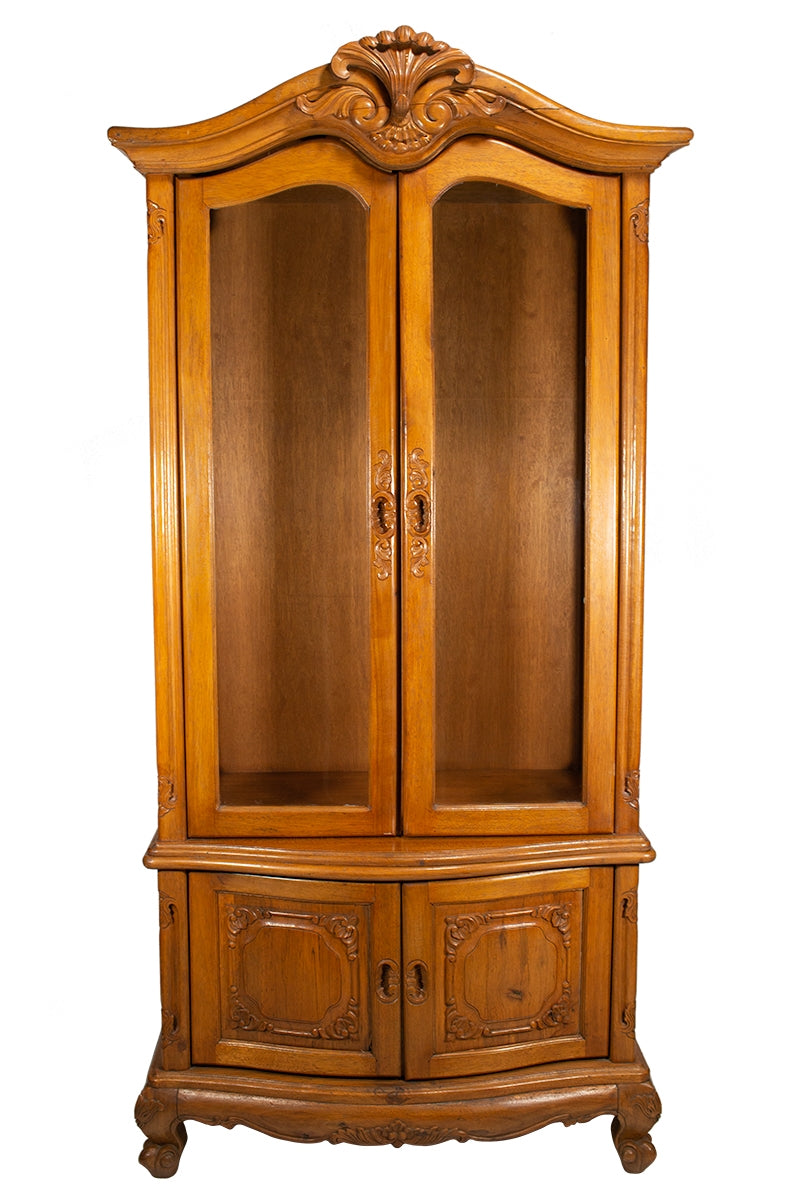 Teak Glass Cabinet & Doors