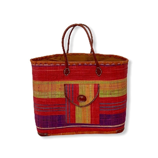 Multi Color Straw Basket-Misa