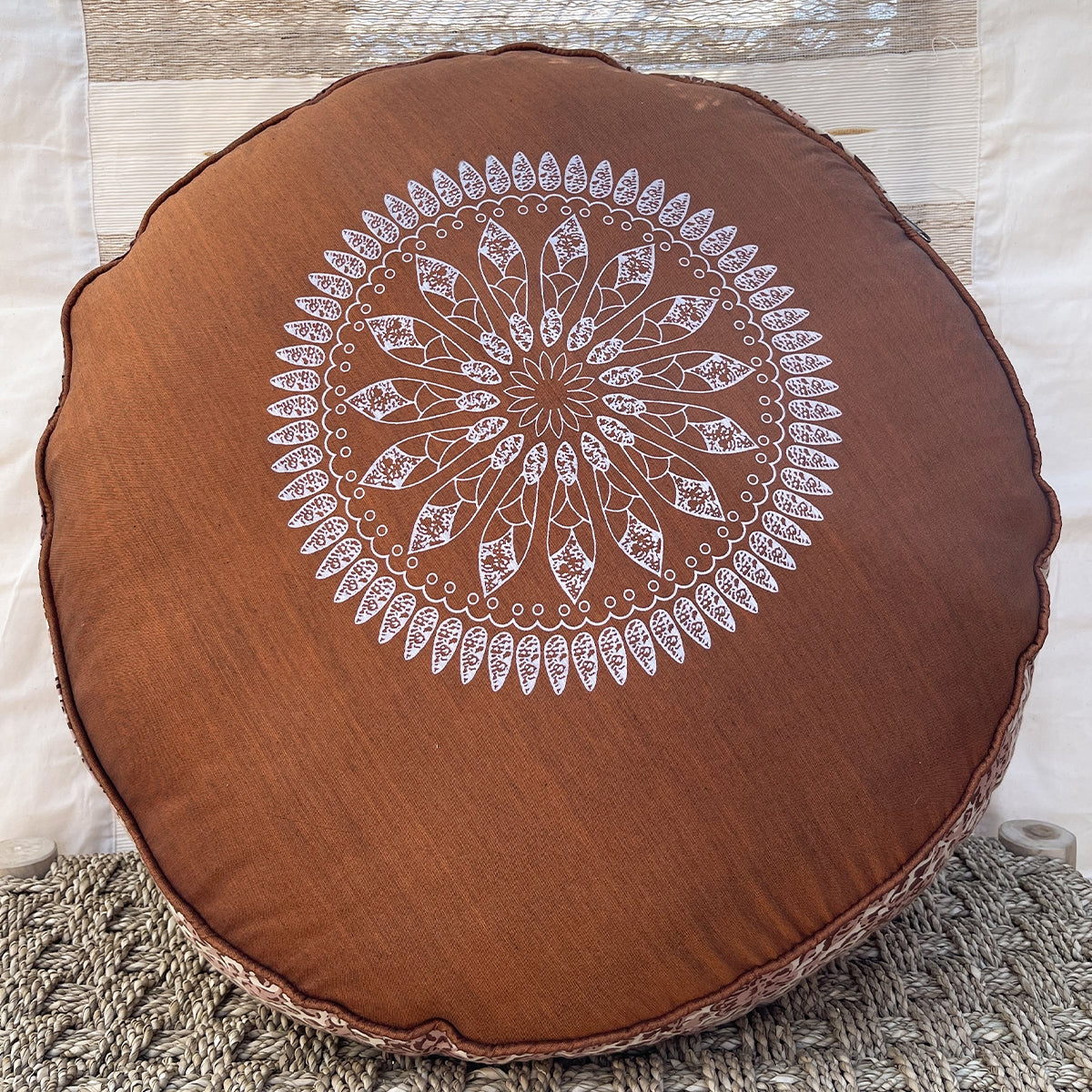 Round  Mandala Pouf