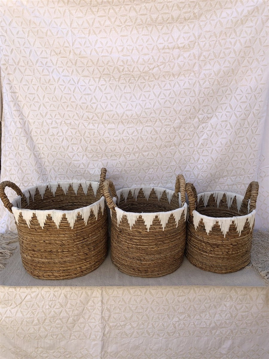 Banana Leaf Basket with Top Design