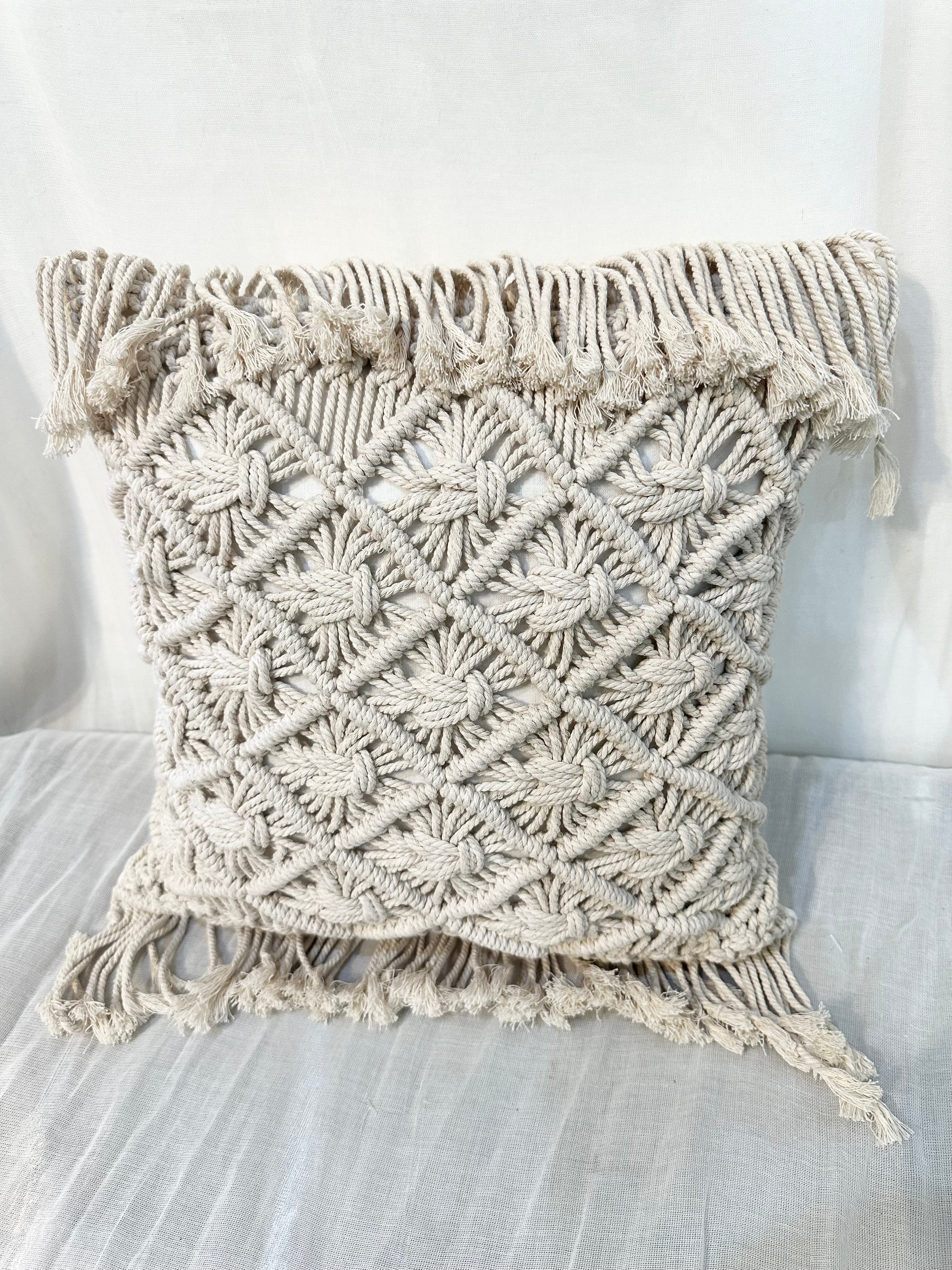 Small Macramé  Pillow