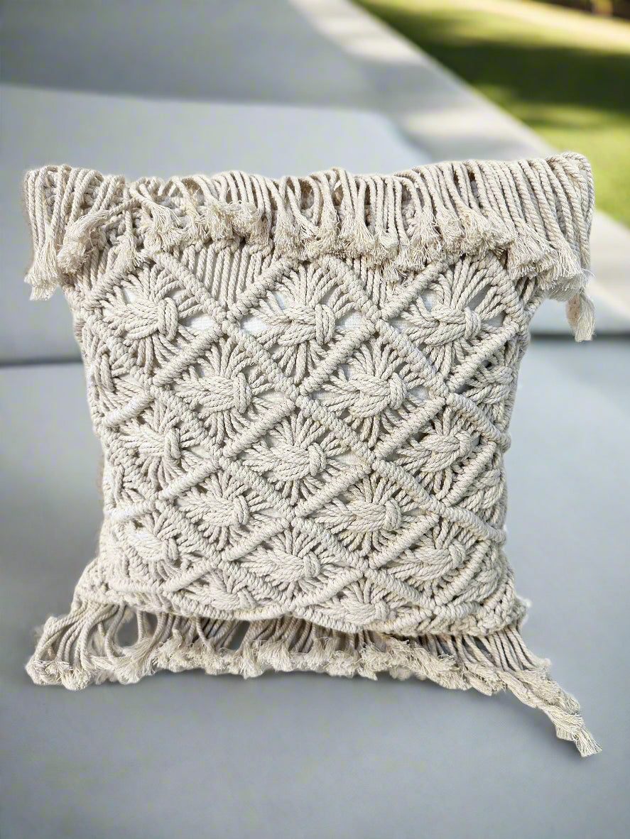 Small Macramé  Pillow