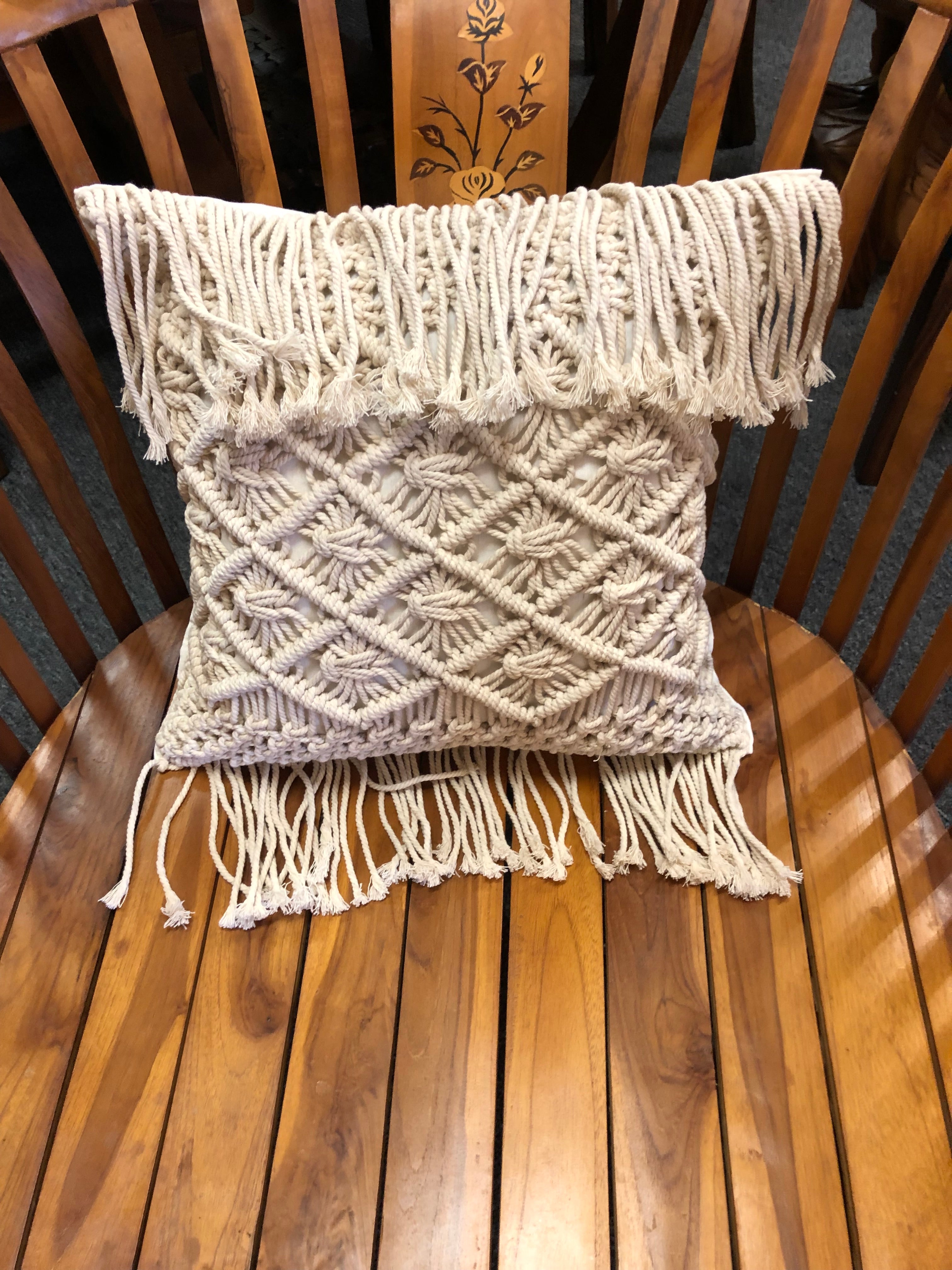 Small Macramé  Pillow