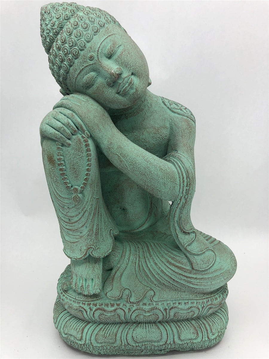 Relaxing Buddha Stone Statue