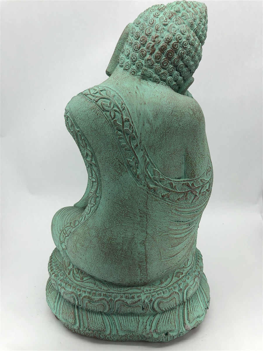 Relaxing Buddha Stone Statue