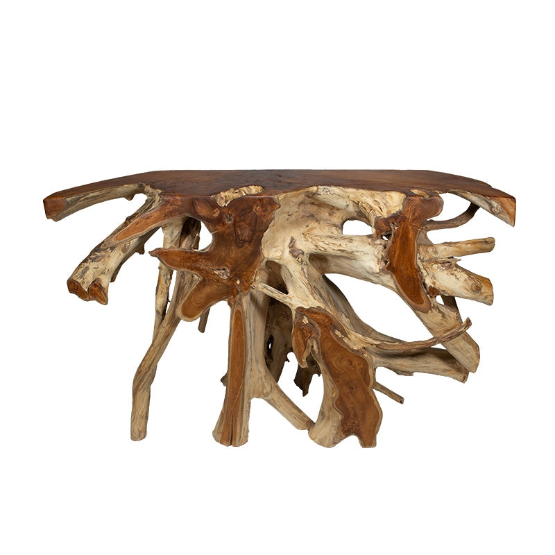 Teak Root Console Table