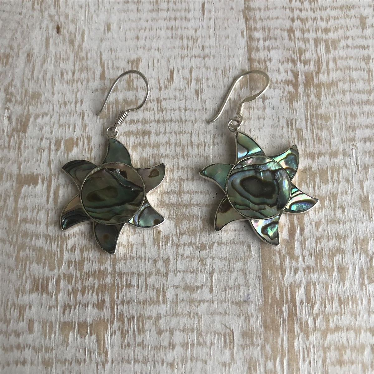 Sea Star Abalone Earrings