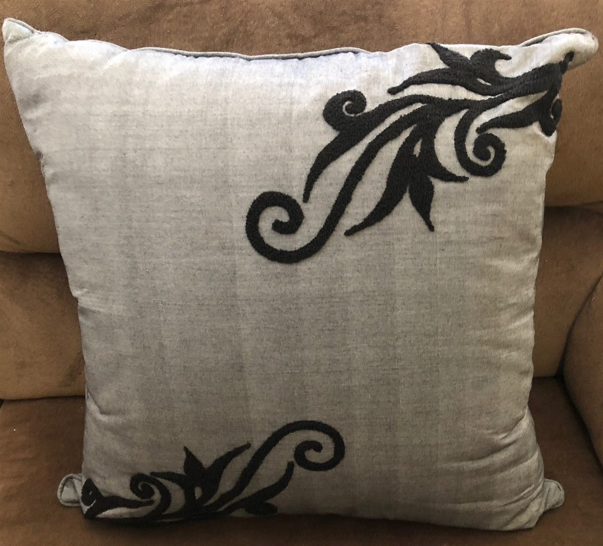 Decorative Silver Design Cushion