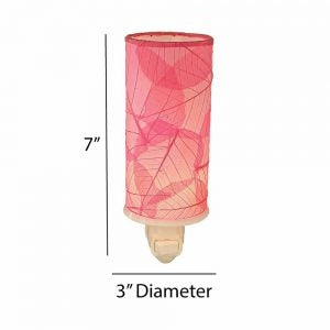 Banyan Leaves Pink Night Light