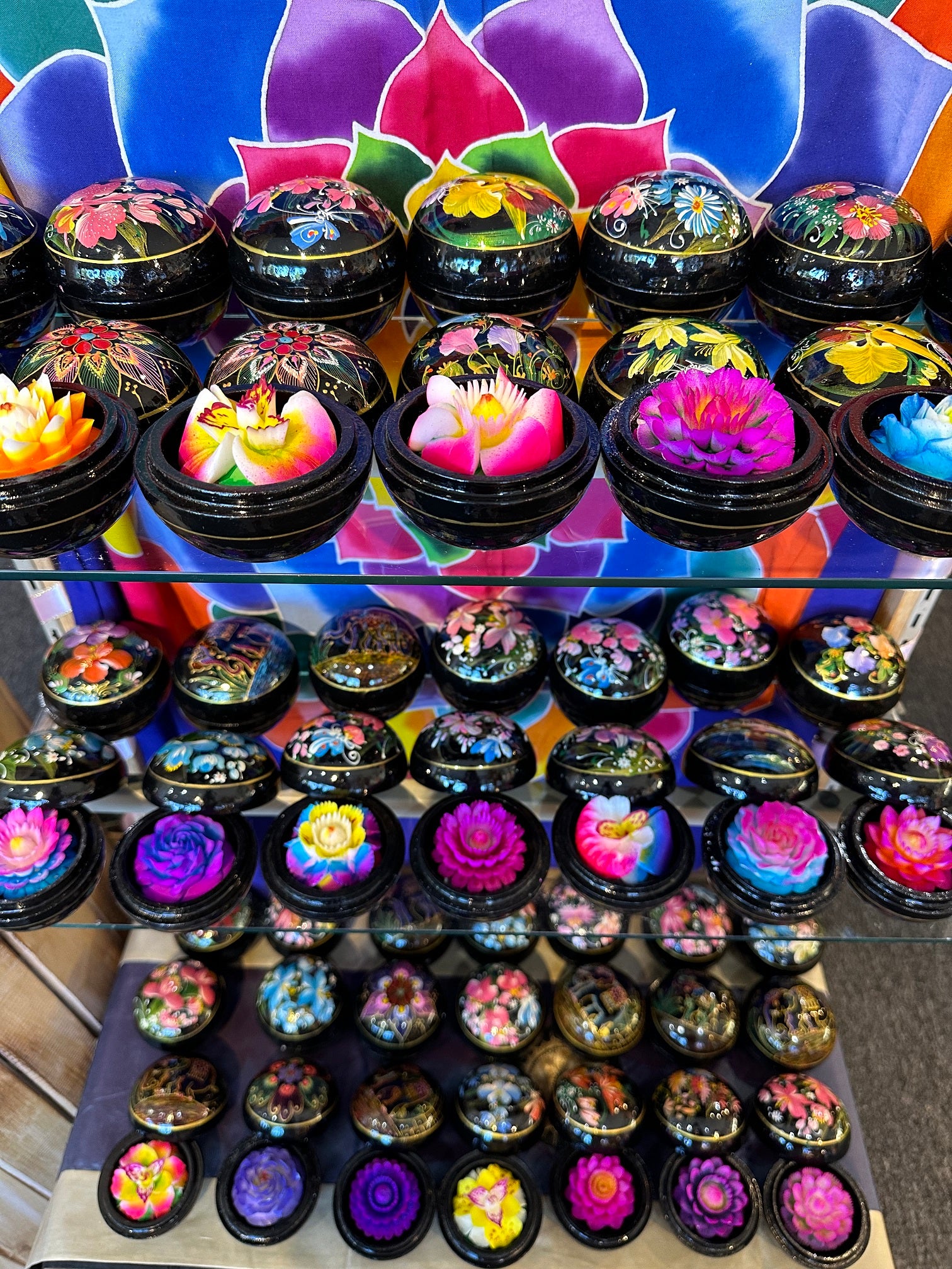 Hand Carved Flower Soaps