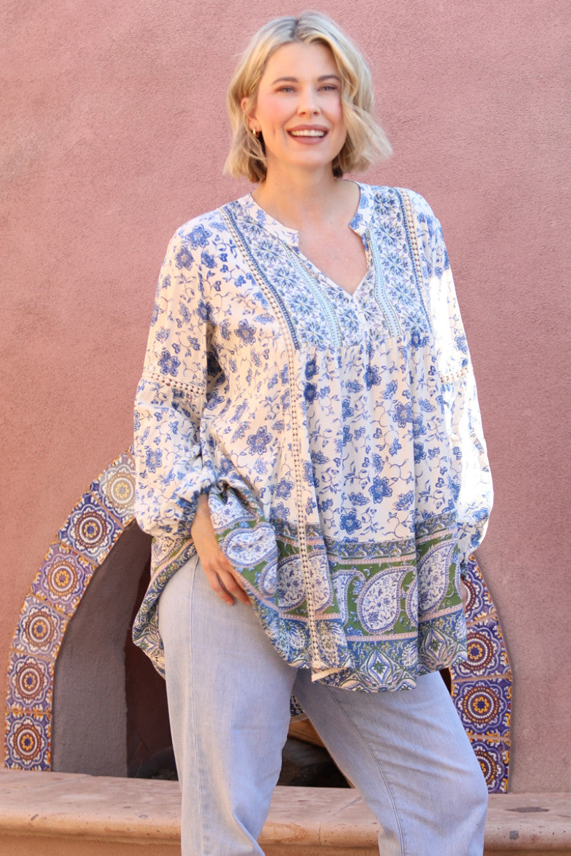 Long Sleeve Top With Lace