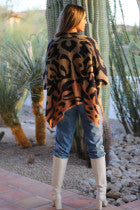 Animal Print Sweater Wrap