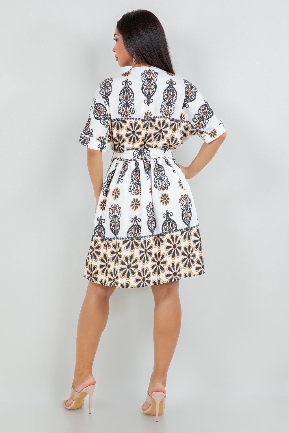 Graphic Print Casual Sundress