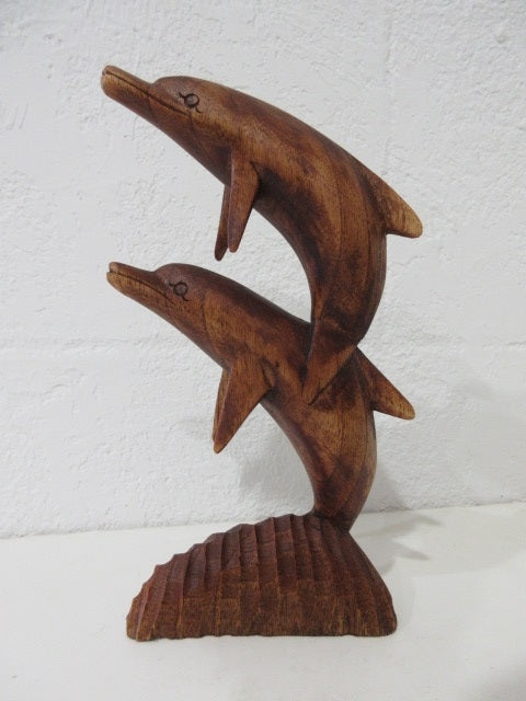 Double Dolphin Statue
