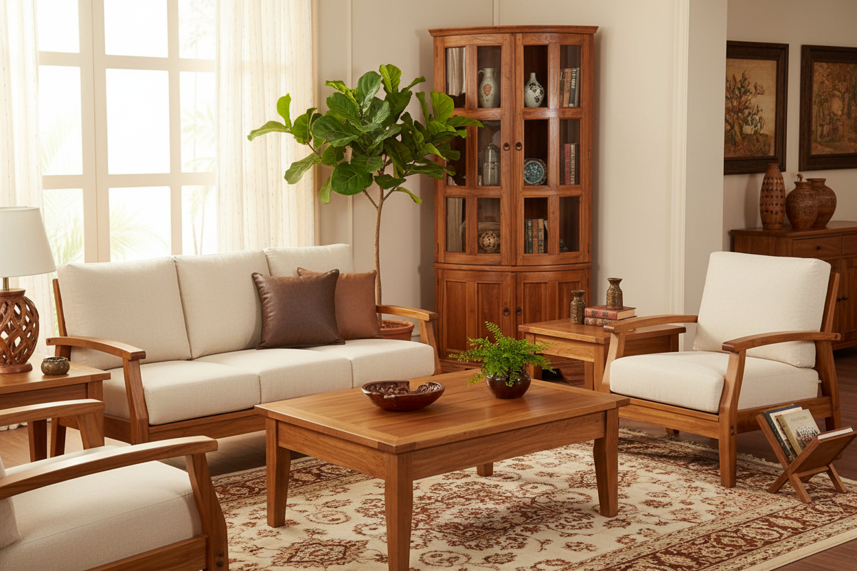 ARMARIO ESQUINERO DE MADERA DE TECA N.º 39