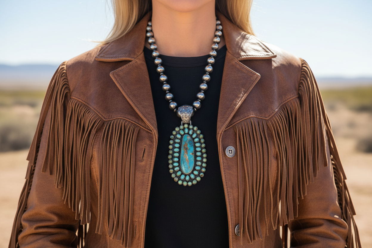 Extra Large Multi-Turquoise Pendant