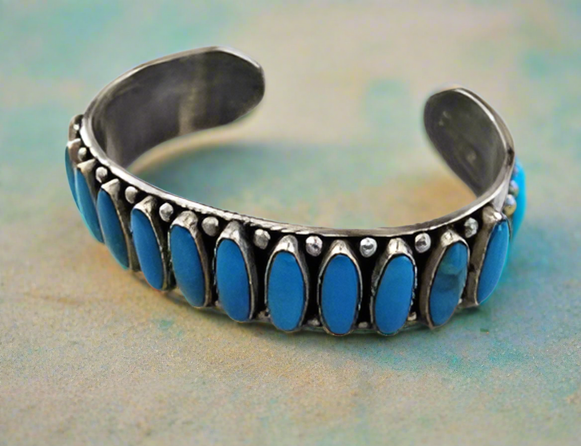 Blue Turquoise Stone Bracelet By DMD