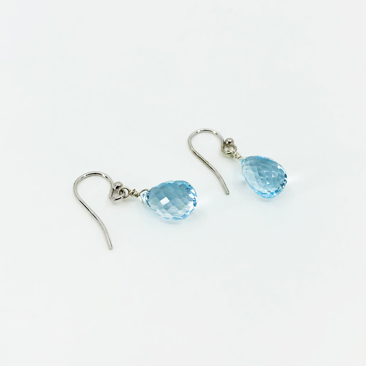 Blue Topaz Briolette Earrings
