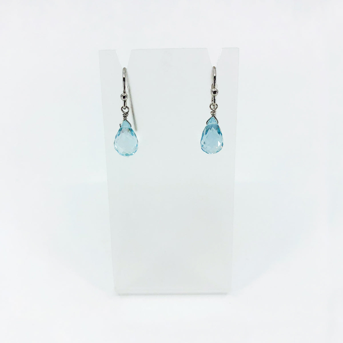 Blue Topaz Briolette Earrings