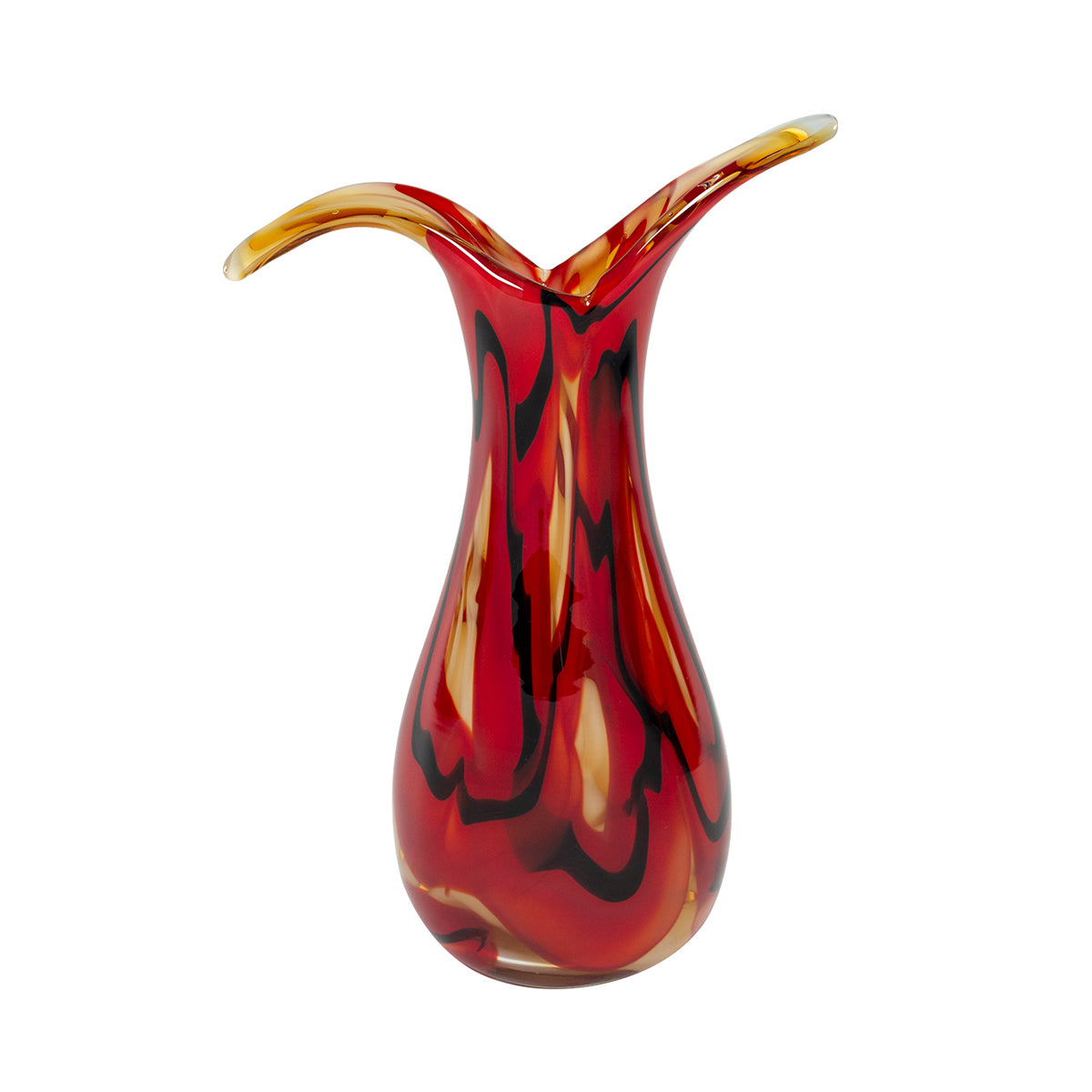 JARRÓN LOTUS ROJO/NEGRO/AMARILLO 1" ALTO-1314 : 2012
