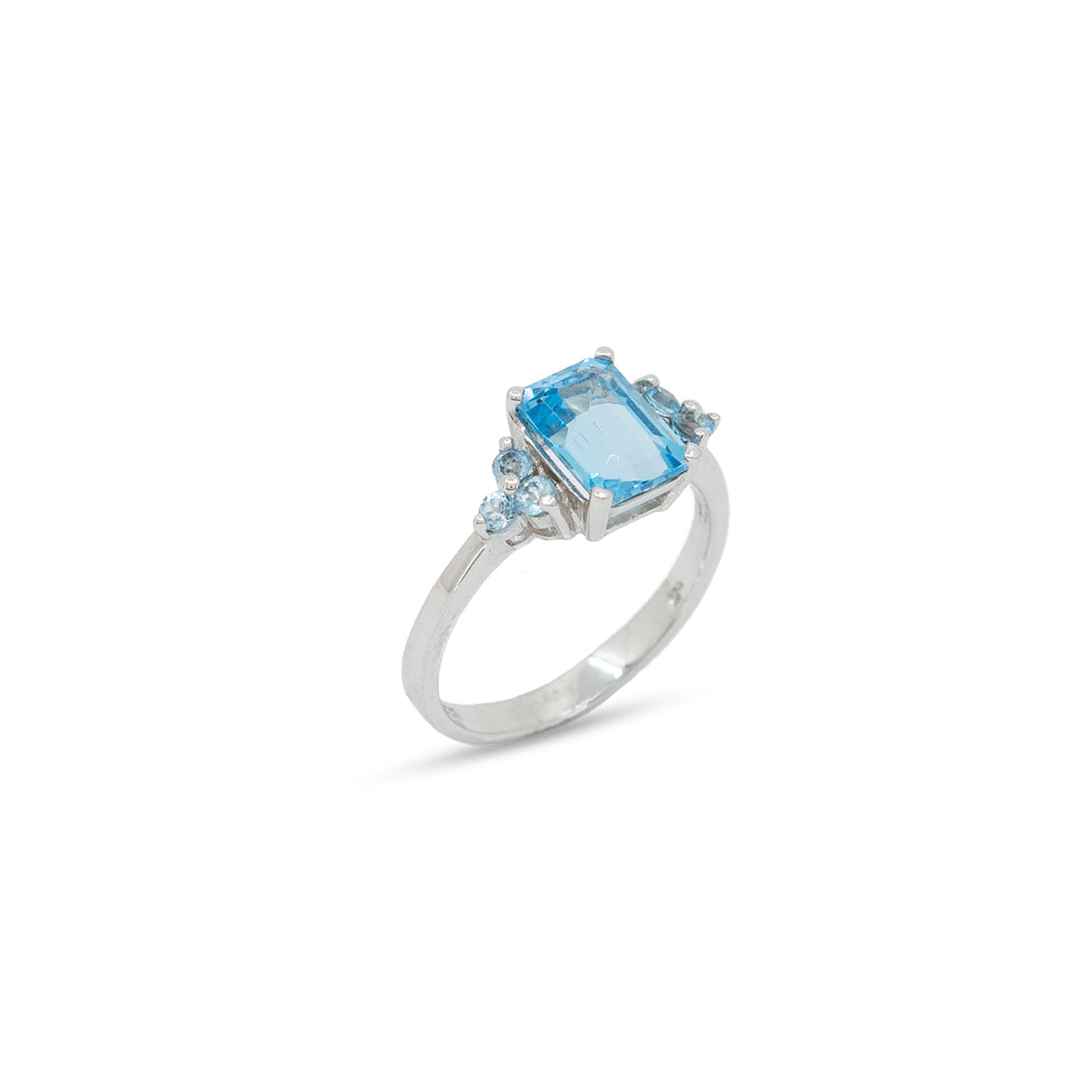 Blue Topaz Sterling Silver Ring