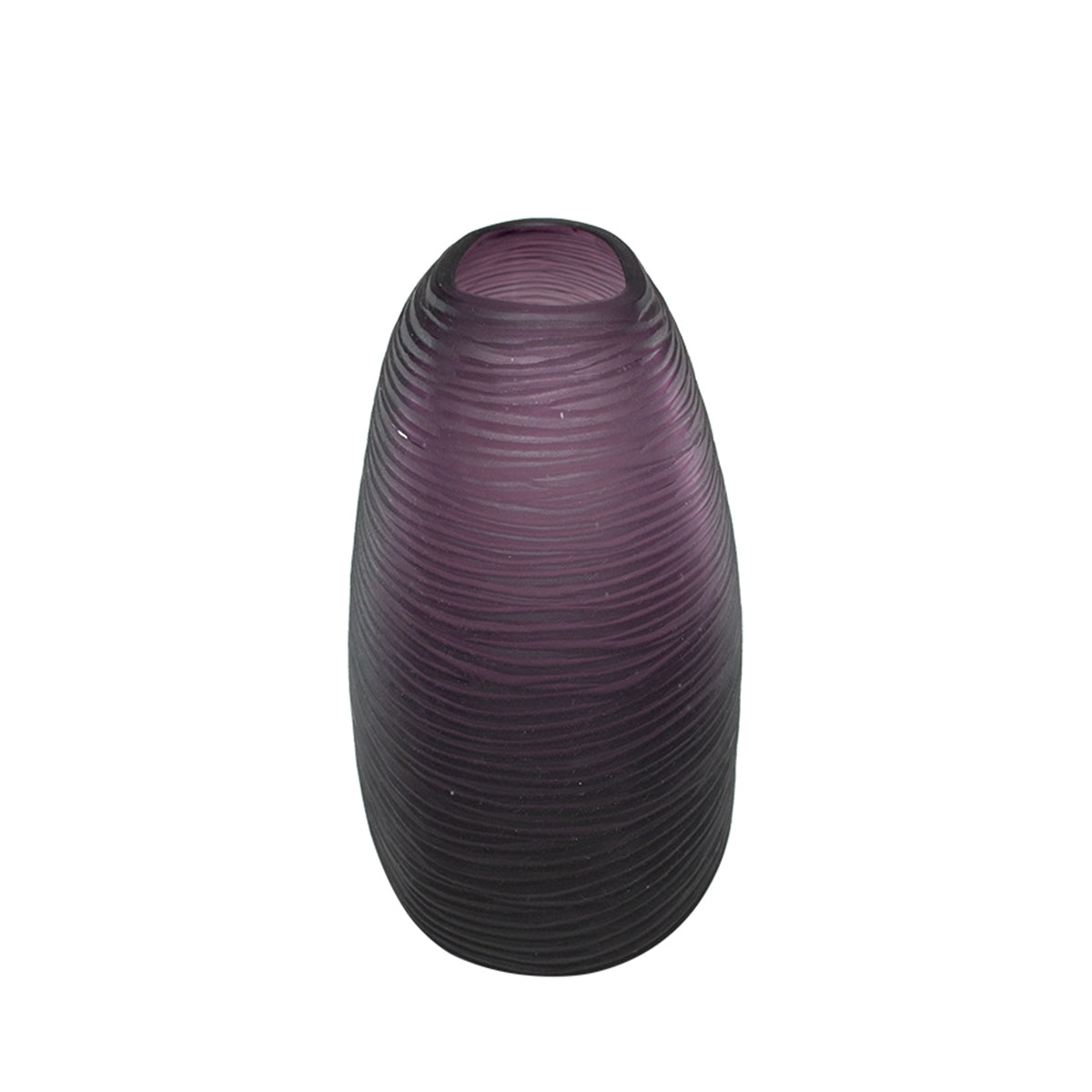 Amethyst Purple Hand Blown Glass Vase