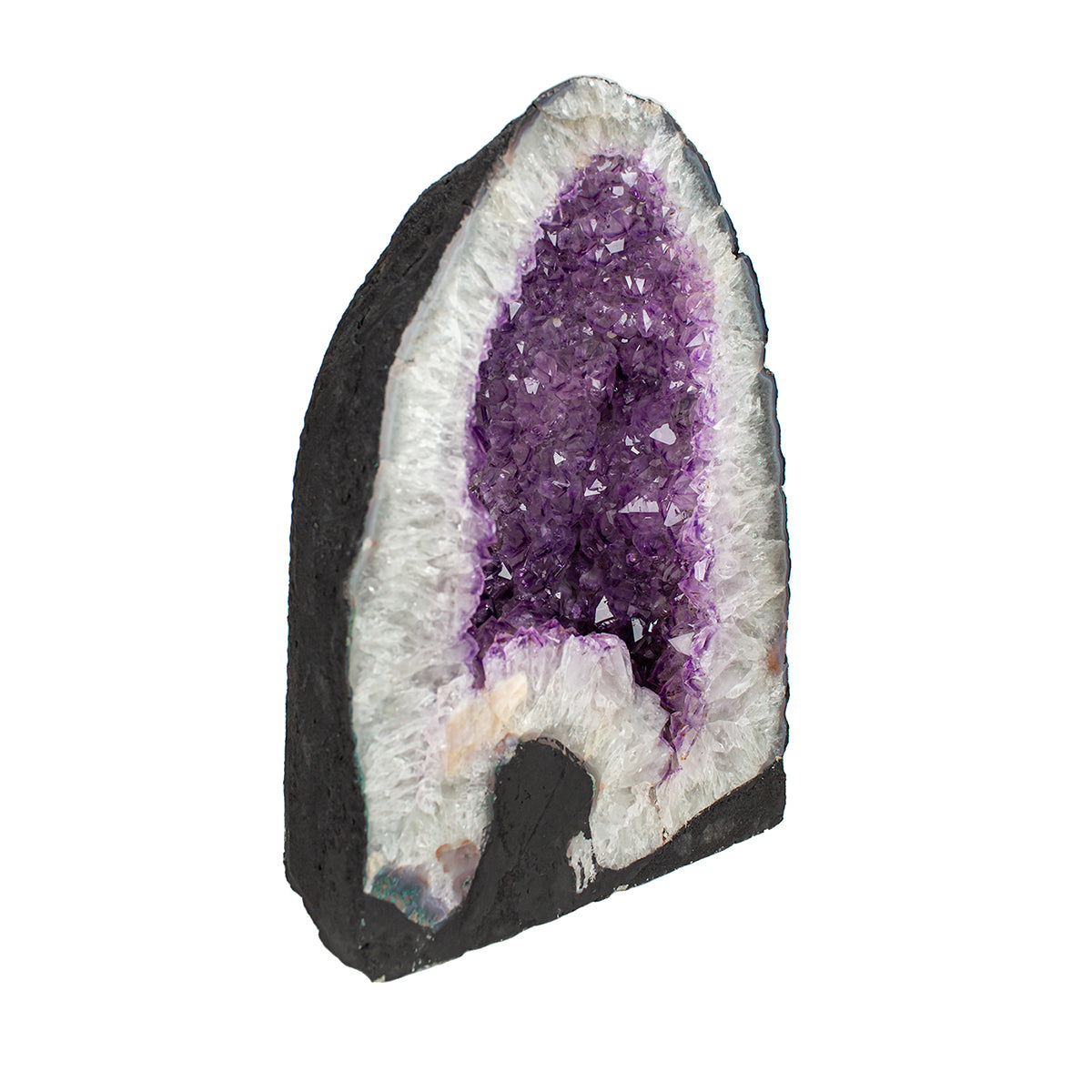 Amethyst Crystal Geode W11xH15.5xD7in.