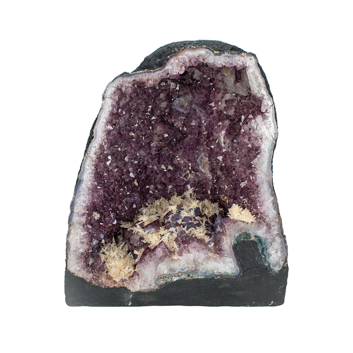 Amethyst Crystal Geode W11.5xH13xD9in.