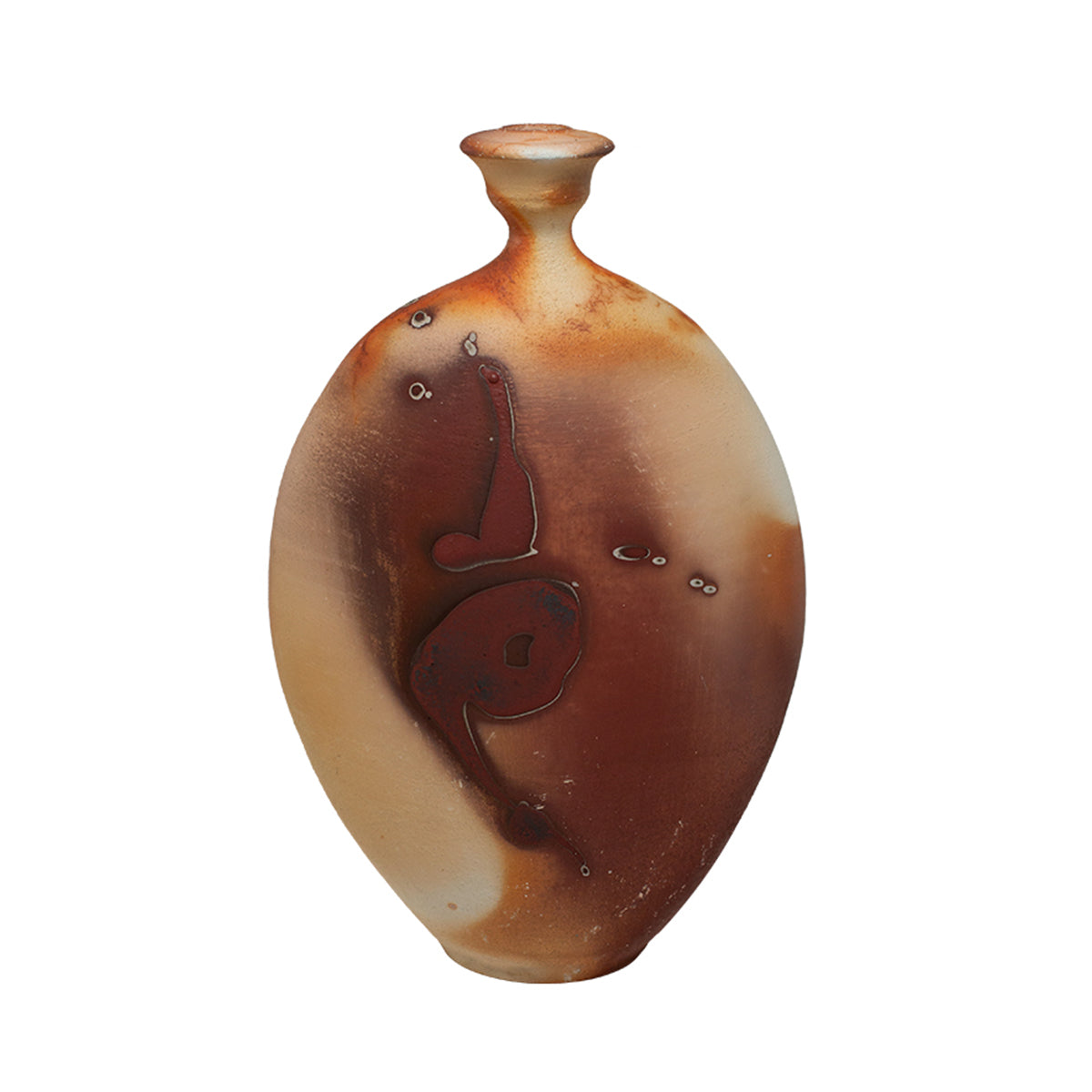 Rustic Sandy Beige Ceramic Vase