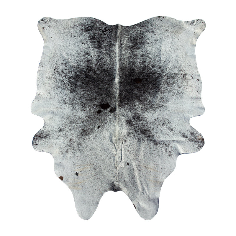 Black Speckled Cowhide Rug W65xH81.5in.