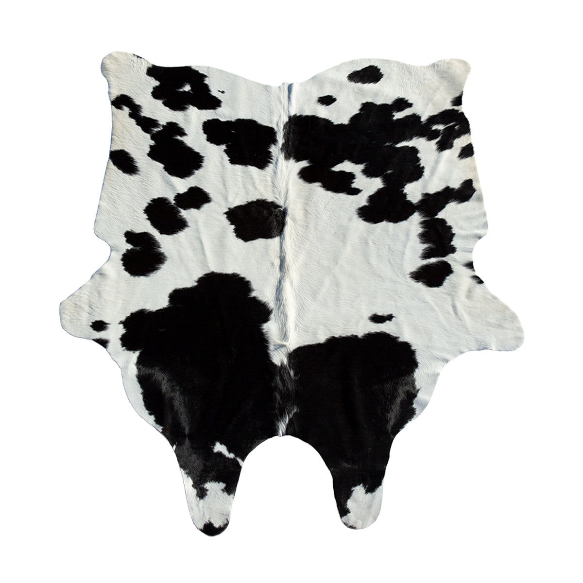 Black and White Cowhide Rug W61xH77in.