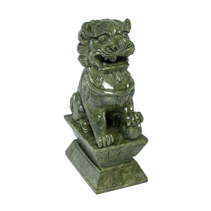 Green Jade Foo Dogs | Earth's Treasures